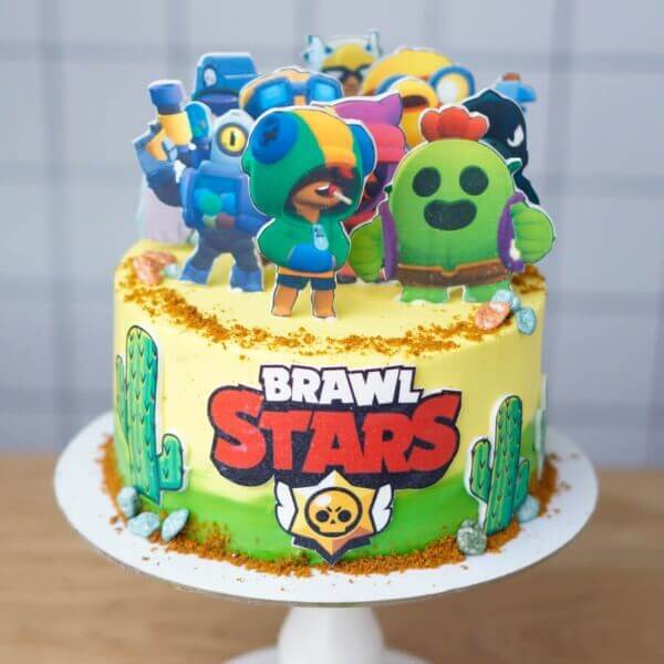 Торт Бравл старс на день рождение pre1 Brawl Stars 154 - Торт Бравл старс на день рождение