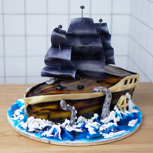 Как в домашних условиях сделать торт-корабль
