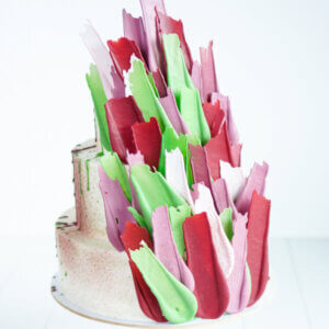 pre1 tort s cvetnymi mazkami  2675 300x300 - Торт с цветными мазками