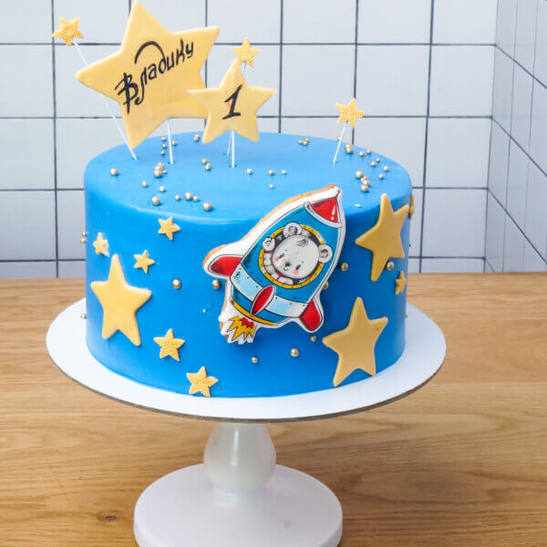 pre1 tort sinii so zvezdami  2783 - Торт синий со звездами