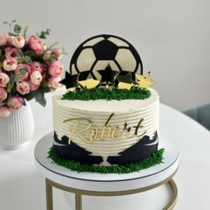 img 5184 300x300 - Торт футбол с золотым декором